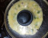 A picture of step 2 of Sooji noodles omelet.