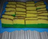 Foto langkah ke 5 dari resep Kue lapis pandan durian.