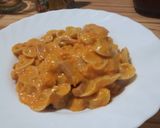 Foto del paso 3 de la receta: Pasta con salsa crema de zapallo