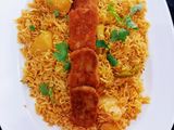 Alu ka pulao with nuggets