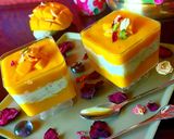 A picture of step 5 of Mango Pudding Dessert Cup.