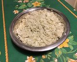 Une image de l'étape 7 de Riz à la cardamome et molokhia.