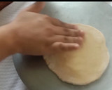 A picture of step 4 of Soft Chapati with new method.