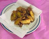 A picture of step 4 of Fried sweet potato in egg🍽.