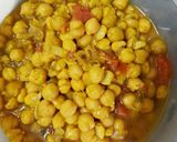 A picture of step 1 of Kabuli chana Chat.