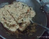 A picture of step 4 of Veg upama..