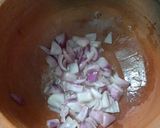 A picture of step 1 of Bhindi gravy.