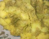 A picture of step 2 of Gobhi Musallam.