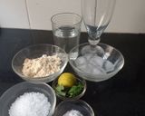 A picture of step 1 of Sattu drink.
