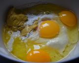 Une image de l'étape 3 de Cake aux orties, asperges vertes et lardons.