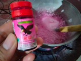 Pudding kemerdekaan (leci susu)