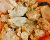 A picture of step 1 of Red Chilli Chicken Biryani 😋😋.