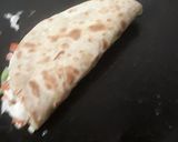 A picture of step 3 of Omelette wrap.
