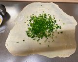A picture of step 4 of Green Onion and Potato Chips Bread.