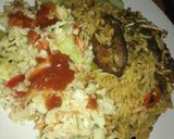 A picture of step 3 of Jollof rice.