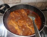 A picture of step 1 of Iraqi cuisine chicken kepsa rice.