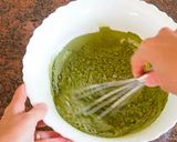 Une image de l'étape 8 de La recette du gâteau au chocolat matcha.