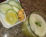 A picture of step 1 of Cucumber drink.