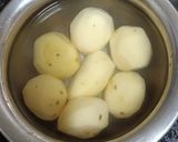 A picture of step 1 of Dungri - Bateta Nu Bharelu (stuffed) Shaak (Kathiyawadi lunch).