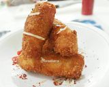 Foto langkah ke 5 dari resep Chessy Garlic Chicken Roll + Foto per step.