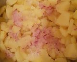 A picture of step 2 of Mashed potatoes and fish fillet.