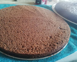 Foto del paso 3 de la receta: Tarta de chocolate rellena de frambuesa y mousse de vainilla 🥧