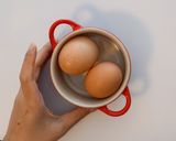 A picture of step 1 of QUICK Chinese Steamed Eggs.