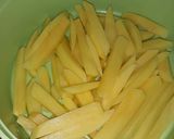 A picture of step 1 of Andy wali fries.