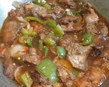 A picture of step 8 of Chilli chicken.