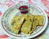 बेसन का चीला (Besan ka cheela recipe in Hindi) रेसिपी चरण 6 फोटो
