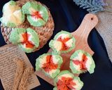 Foto langkah ke 4 dari resep 42).Bolu Kukus Semangka.