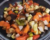 Foto del paso 4 de la receta: Espaguetis con verduras 🍆🥕🫑🥒🥔🧄🧅