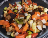 Foto del paso 4 de la receta: Espaguetis con verduras 🍆🥕🫑🥒🥔🧄🧅