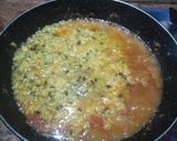 A picture of step 6 of Panchmail Dal.