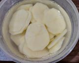 A picture of step 2 of Aloo pakore.