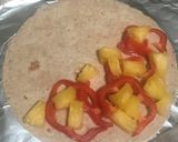 A picture of step 2 of Luau quesadillas.