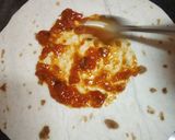 A picture of step 6 of Mexcian tomato salsa Tortilla.