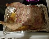 A picture of step 5 of Crispy bacon whole chicken 🍗.