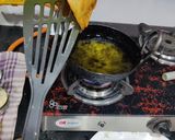 A picture of step 3 of Cone Aloo Chaat.
