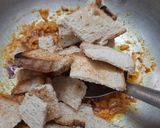 A picture of step 8 of Bread Masala.