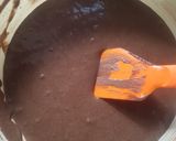 Foto langkah ke 4 dari resep Brownies Kukus Ketan Hitam Topping Keju_Gluten Free.