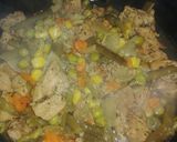 Zöldséges sertéscomb recept fázis 3 fotója