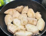 Hình bước làm 1 của món Mít non kho Coca và chao