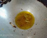 A picture of step 6 of Kosha Mangsho.