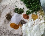 A picture of step 1 of Thepla (Methi Thepla).