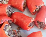 Foto del paso 4 de la receta: Pimientos de piquillo rellenos de morcilla y manzana