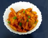 A picture of step 4 of Honey chilli potatoes.