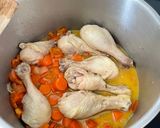 Foto del paso 5 de la receta Muslitos de pollo en salsa de zanahoria