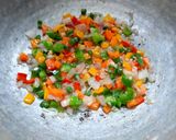 A picture of step 6 of Paneer fried rice for kids.