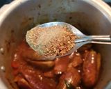 A picture of step 7 of Brinjal Patchadi.